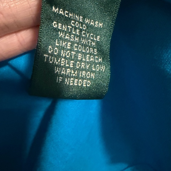 Lauren Ralph Lauren 100% linen women's long roll tab sleeve shirt Sz M - Picture 9 of 10